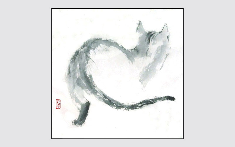 ROSLYN LEVIN SUMI-E ON MY WAY