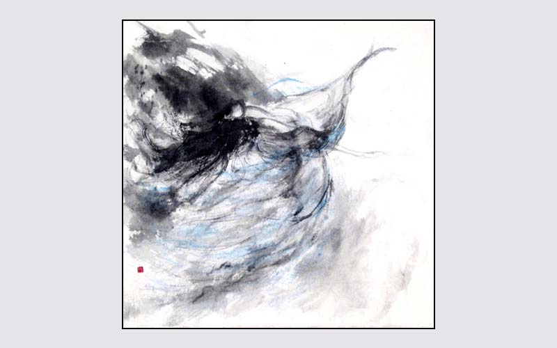 ROSLYN LEVIN SUMI-E WILD SPIRIT